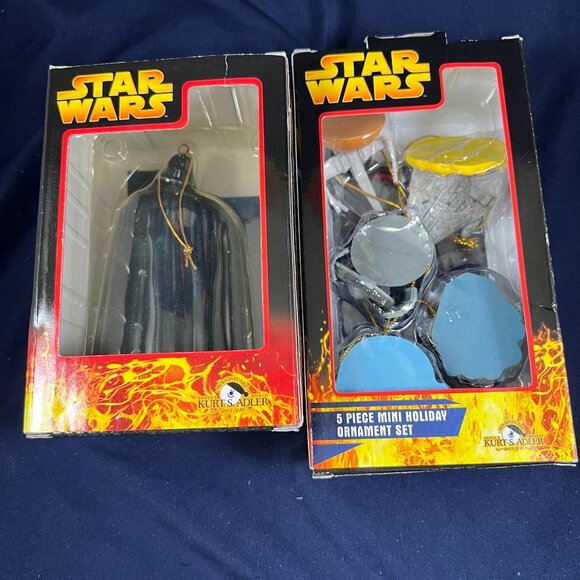 Kurt Adler Star Wars Holiday Ornaments Set - Darth Vader & 5-Piece Mini Starship - Picture 5 of 5